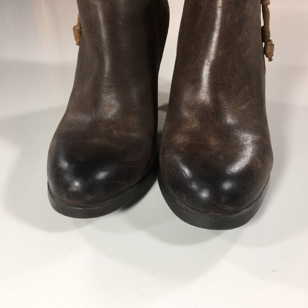 Sperry Top Sider Dasher Booties Womens Size 7.5 M Brown Leather Side Zip - Picture 6 of 9